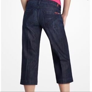 7 For All Mankind Crop Dojo Jeans Dark Wash Women’s Size 27